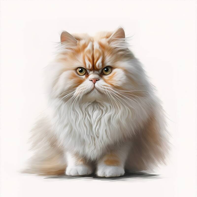 cat, ai generated, angry